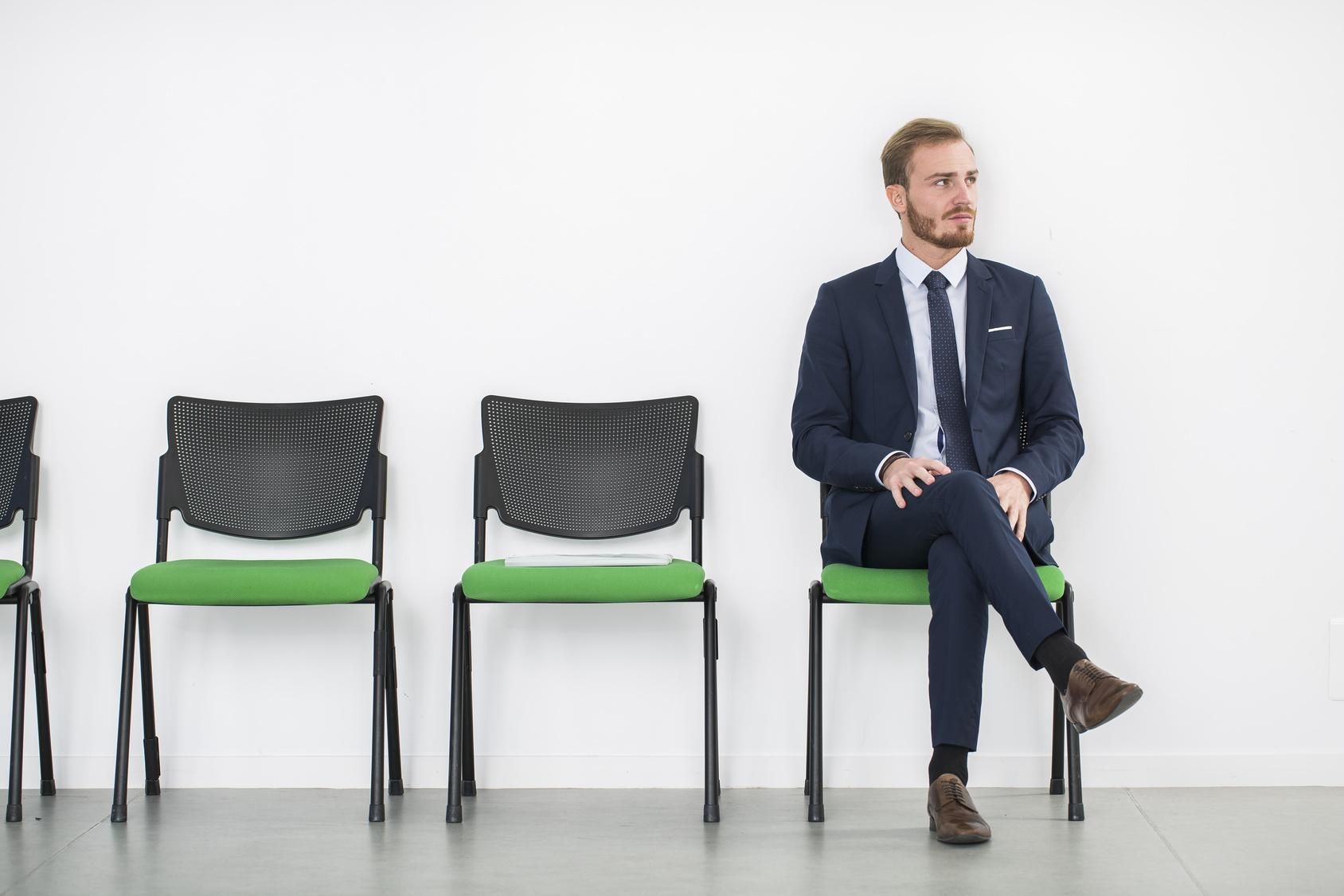 waiting for a job interview