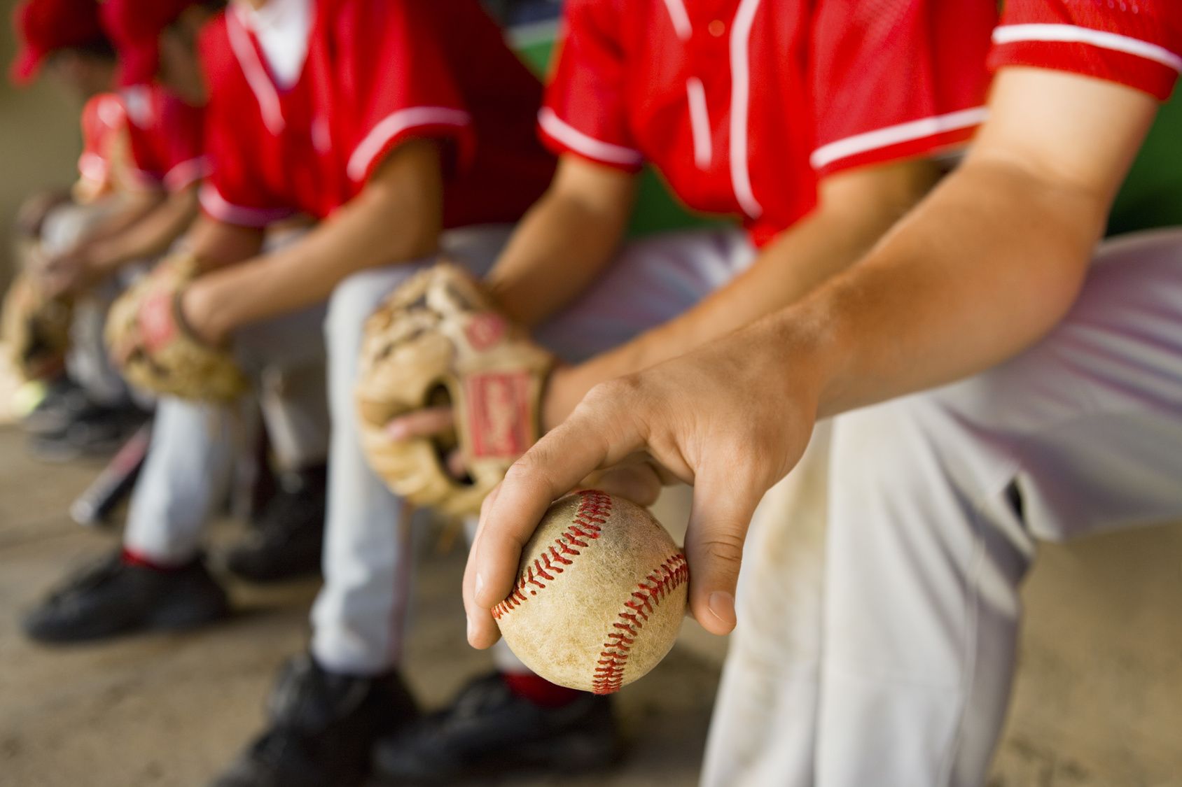 Players in Dugout