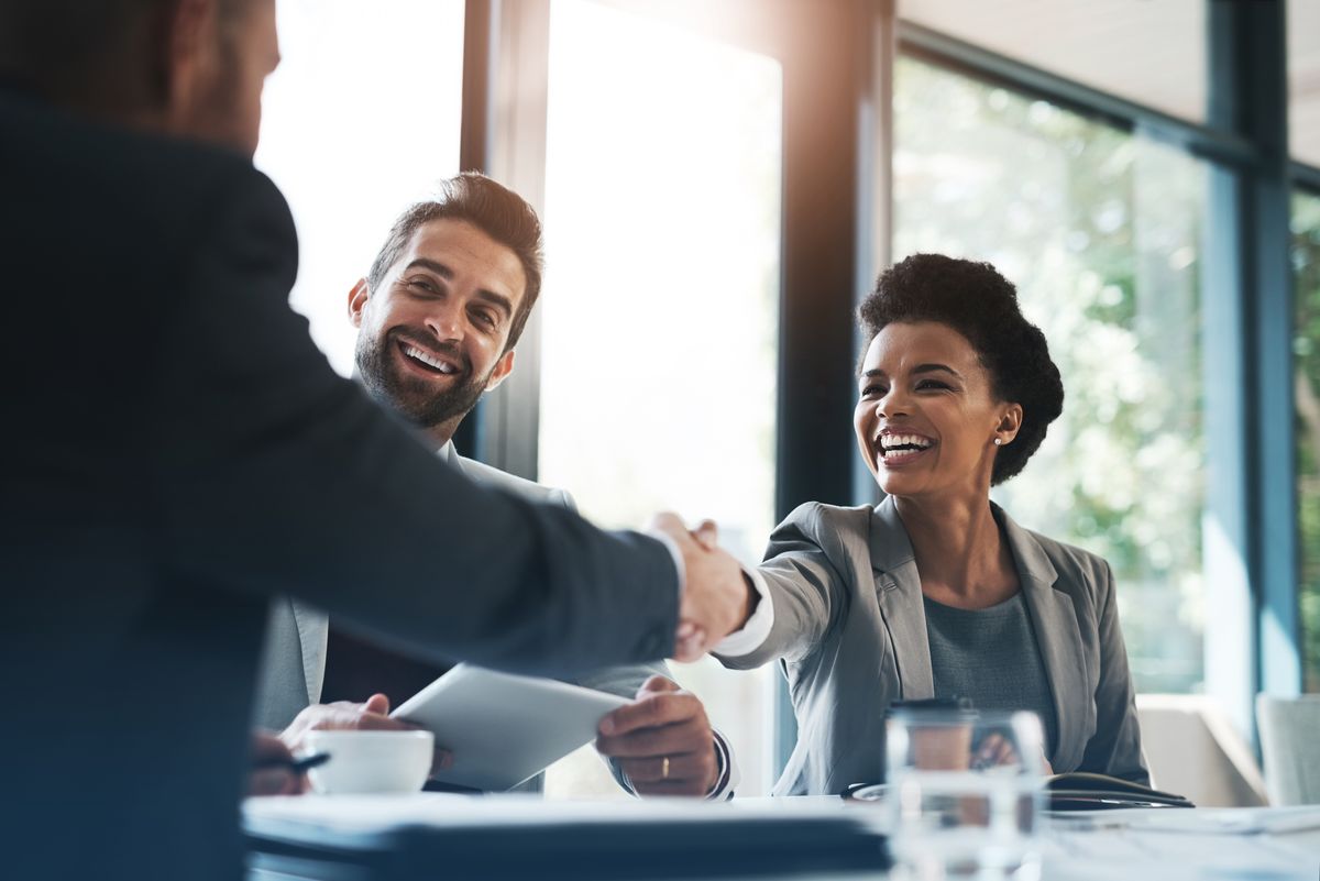 A business negotiation in the boardroom