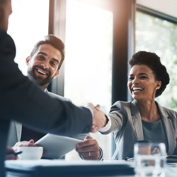 A business negotiation in the boardroom