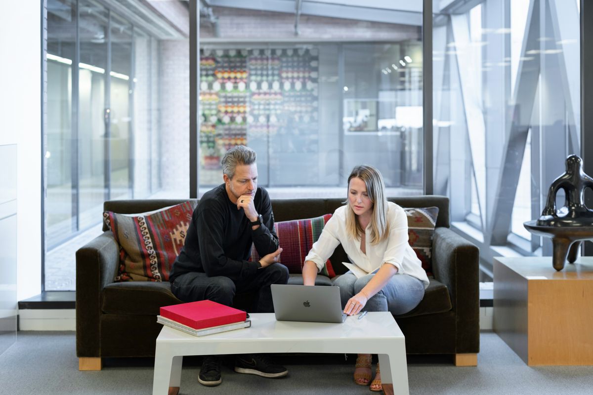 A consultant working with a client