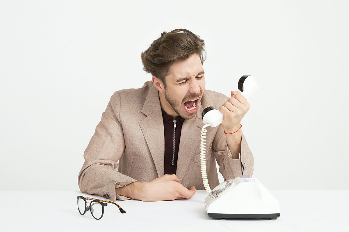 A freelance worker frustrated with a toxic client