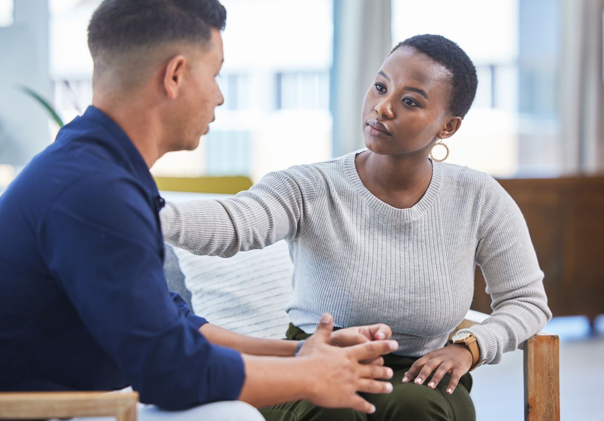 A small business leader offers empathetic ear to an employee