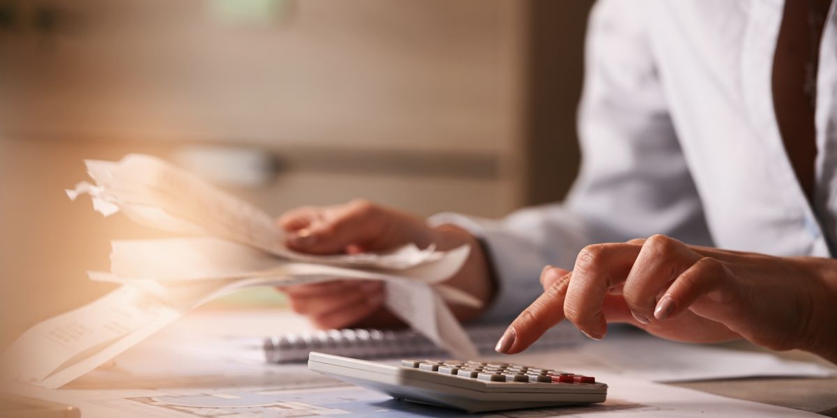 A small business owner looking at her personal credit