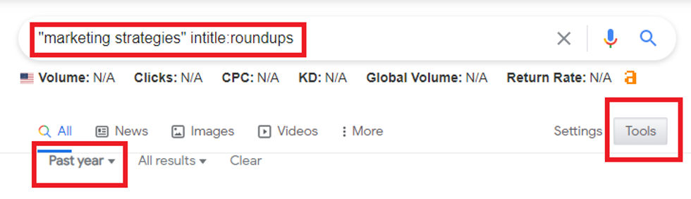 Ahrefs seo toolbar example