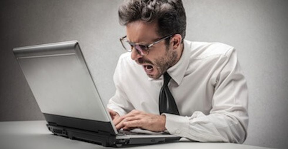angry businessman
