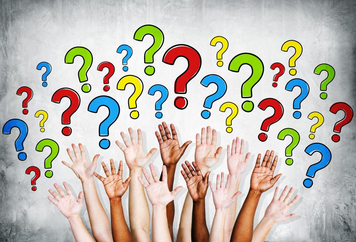 Arms Outstretched to Ask Questions