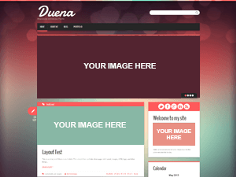 best free wordpress themes: duena