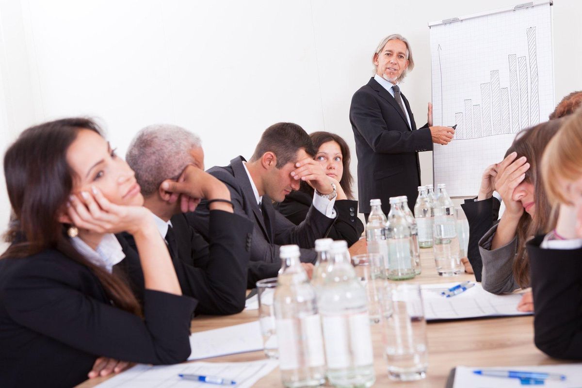 Boring business meeting