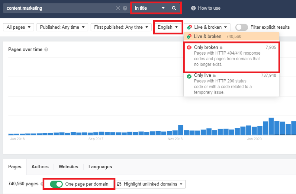 broken link finding software tool example