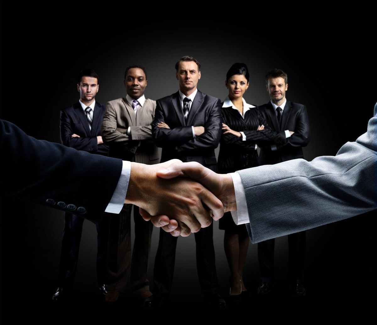 Business handshake
