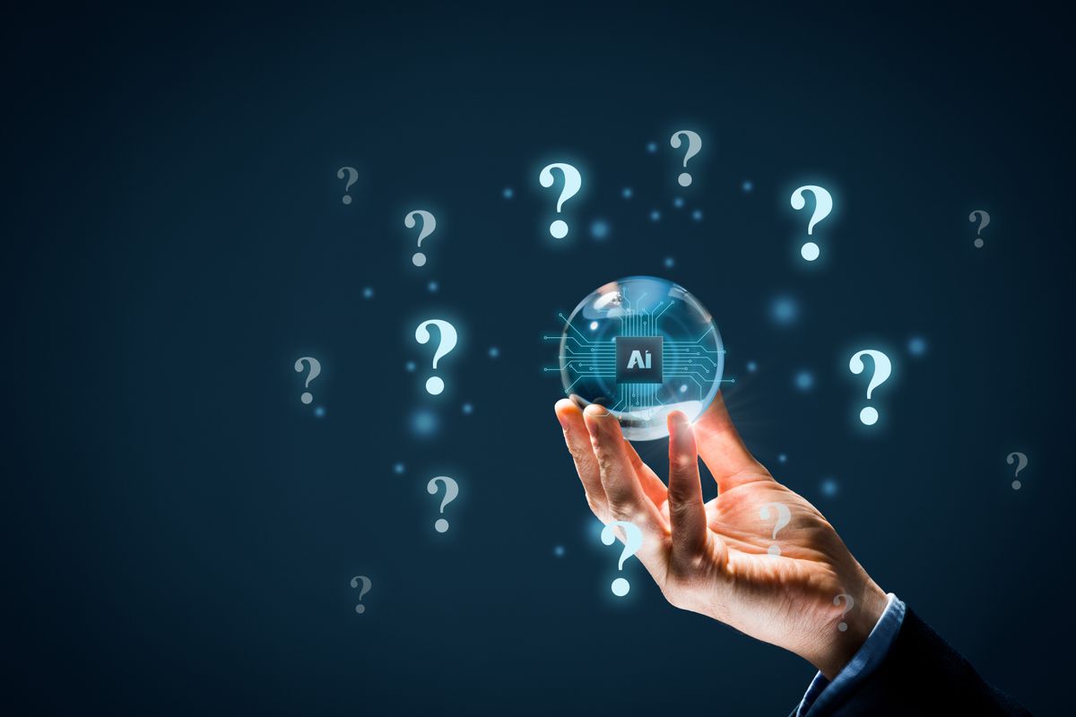 Business man asking how AI can help his small business