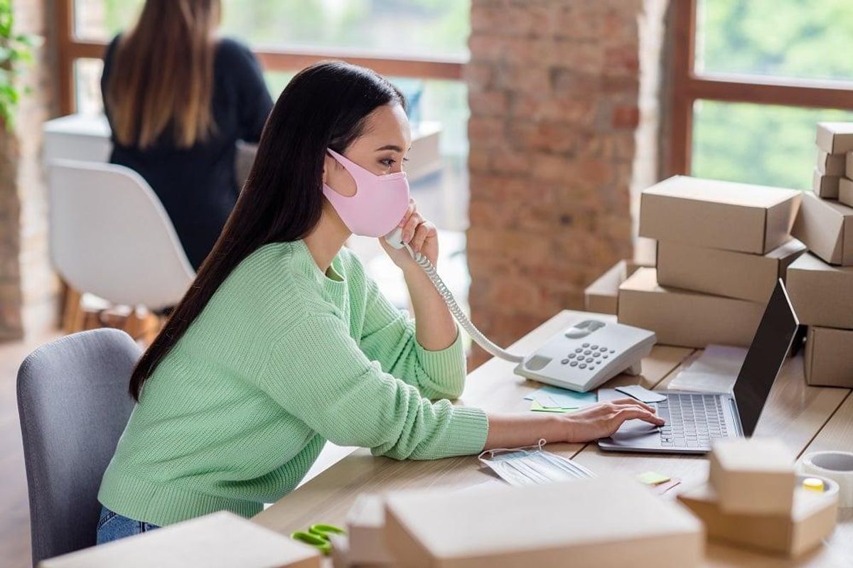 business phone call
