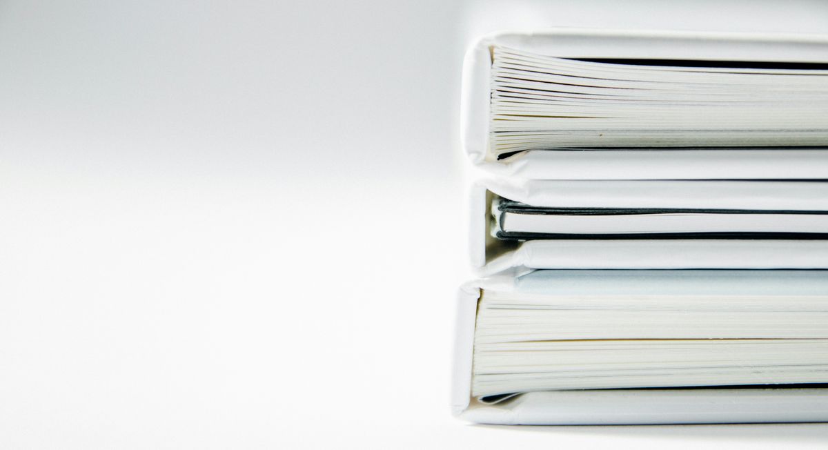 Business records in folders