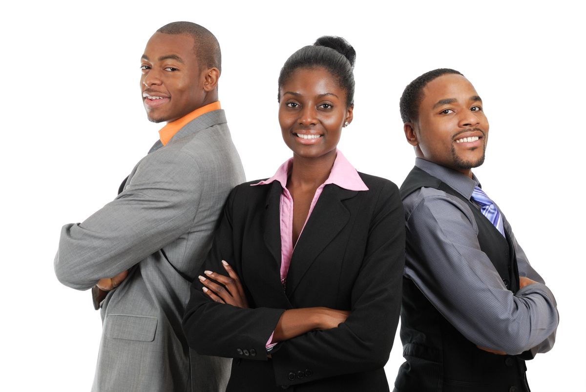 business team standing
