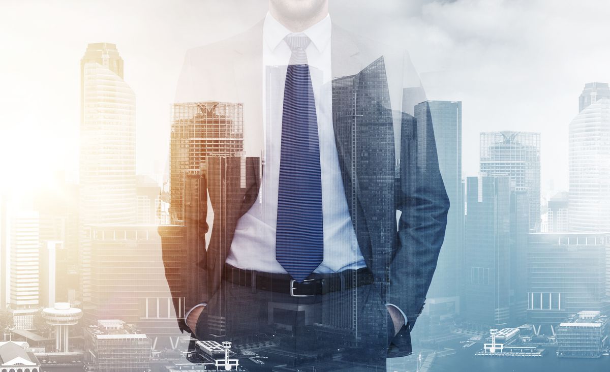 Businessman is part of a holding company