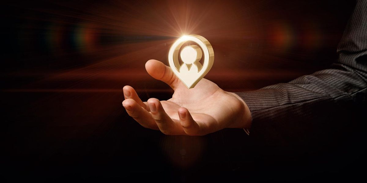 Businessman knows his ideal customer