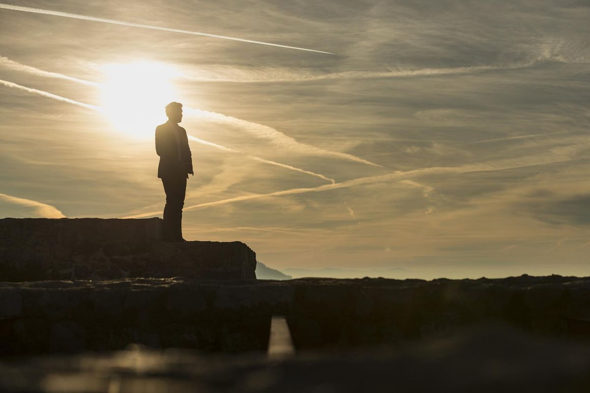 Businessman standing outdoors