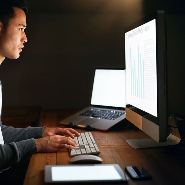 Businessman using mcp to automate data integration