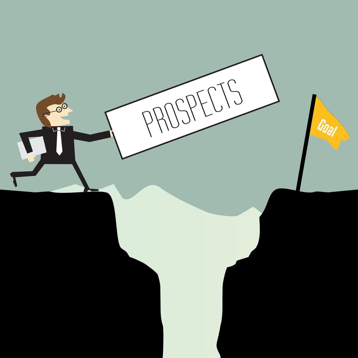 Businessman want prospects
