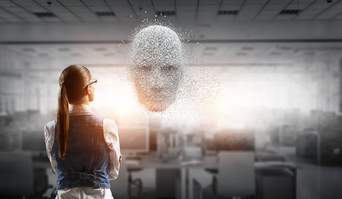 Businesswoman considering how to use AI marketing trends