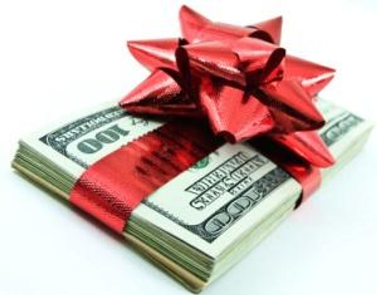 Cash gift