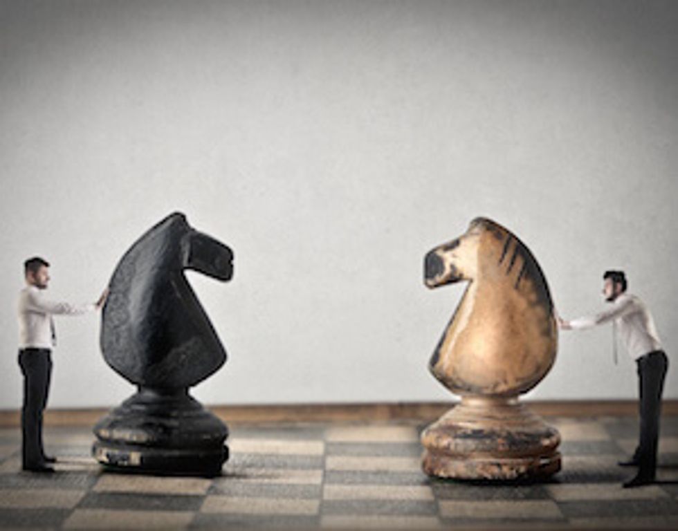chess pieces on chessboard