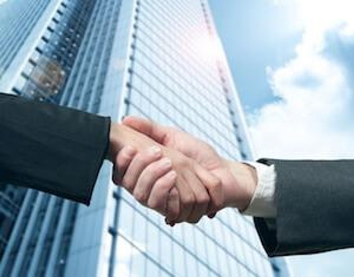 Choosing a registered agenty for your corporation or llc -- shaking hands