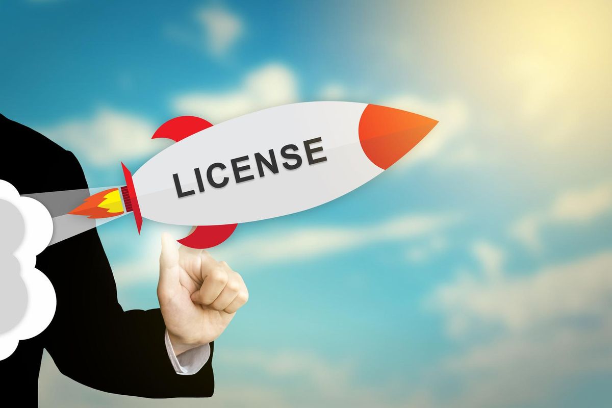 clicking license rocket