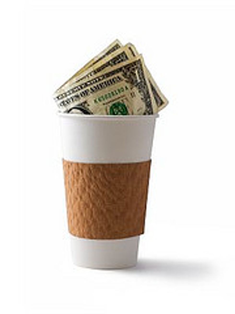 coffee and dollar