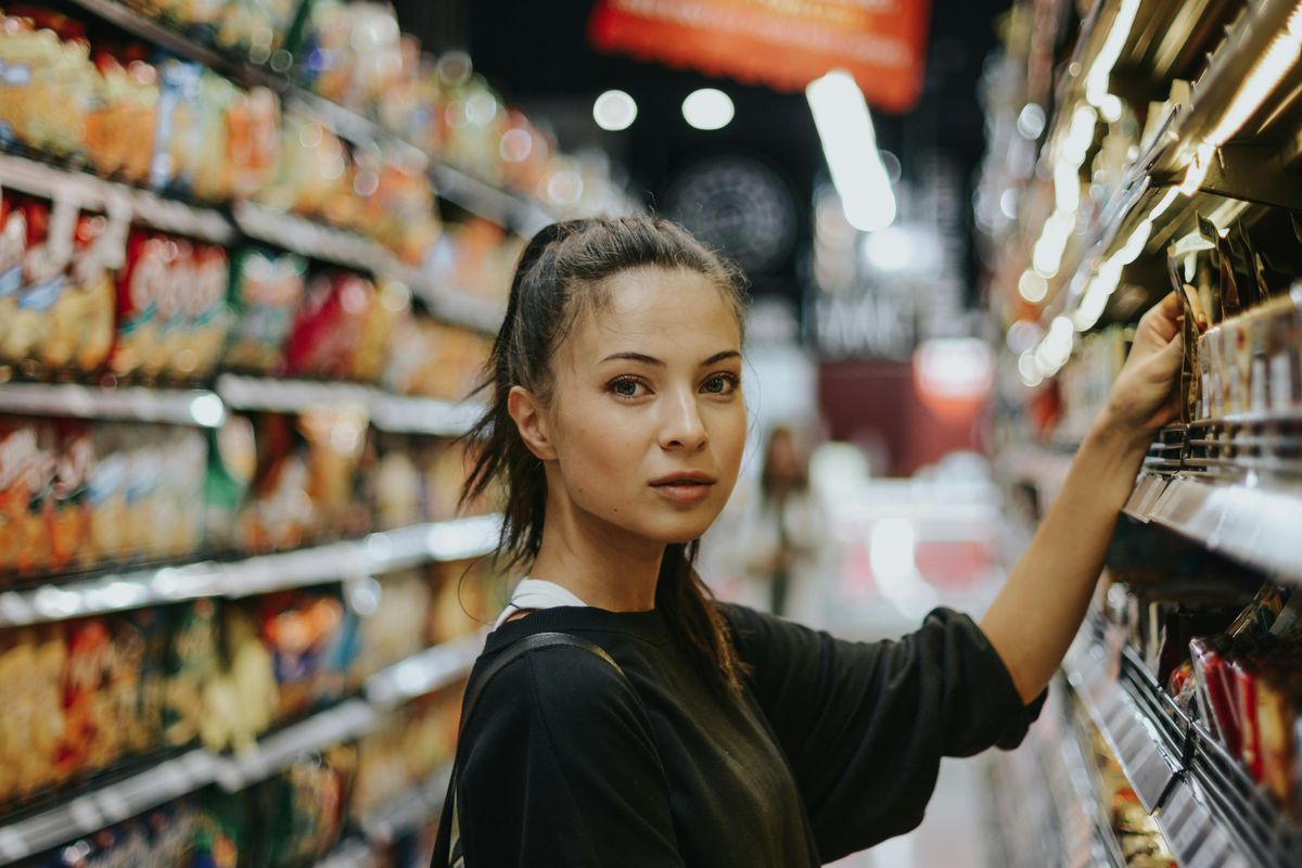 Consumer looking for sustainable brands