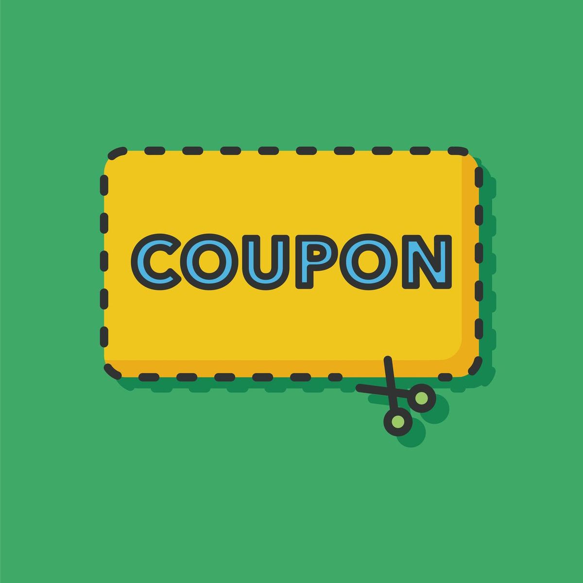 coupon color line icon