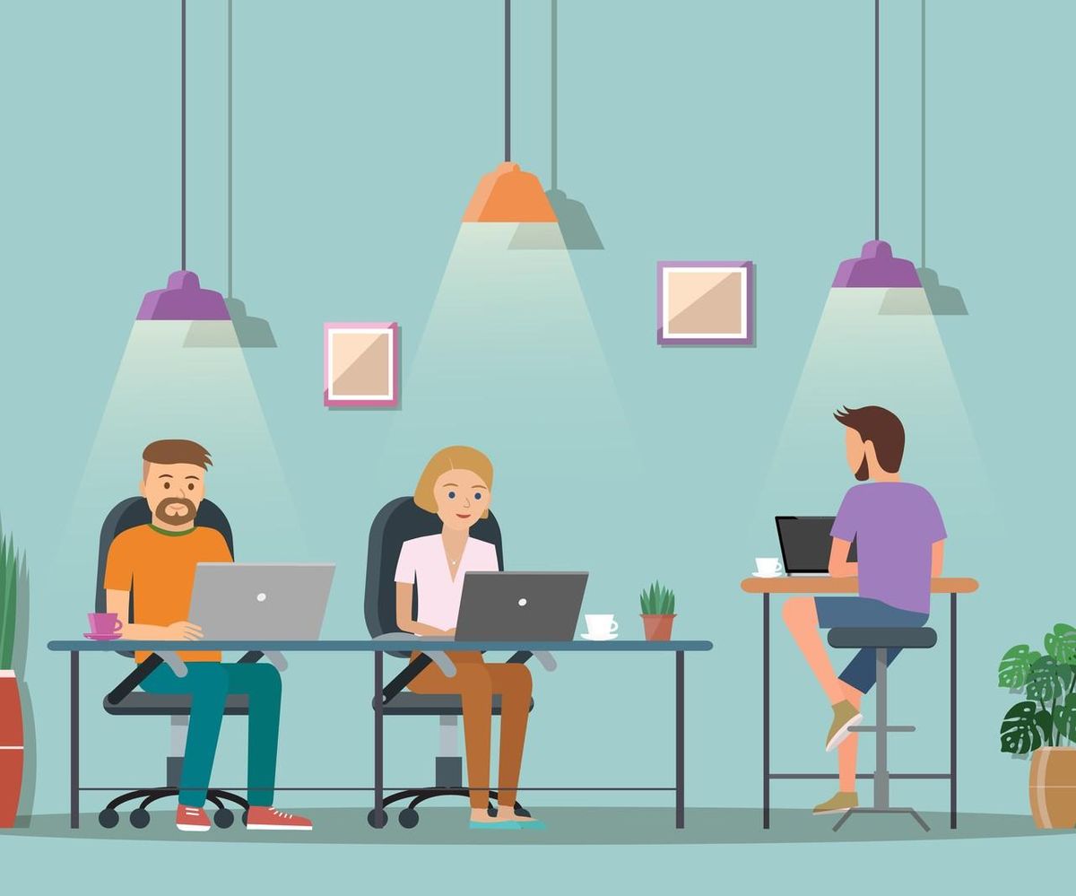 coworking space.