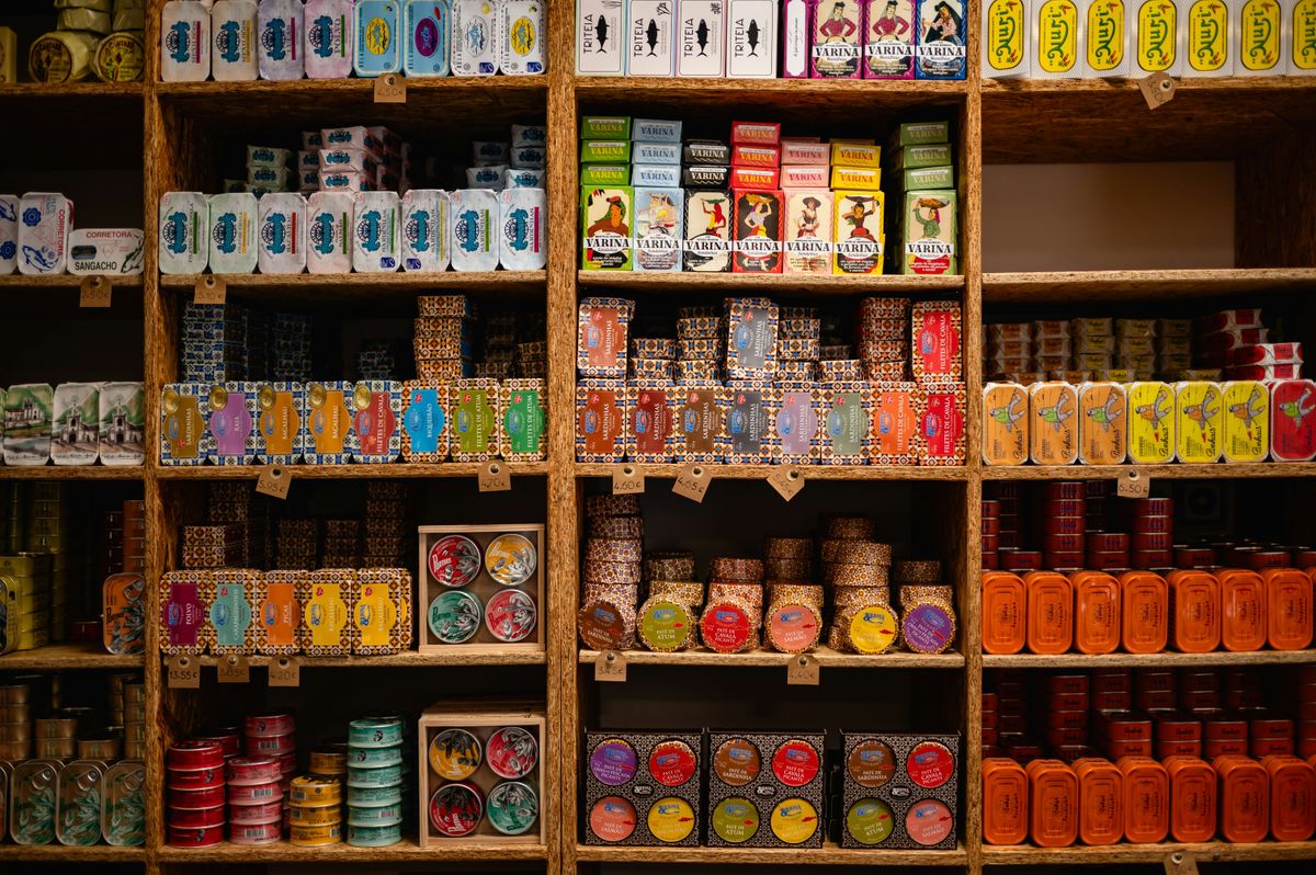 CPG (consumer packaged goods) on a grocery store shelf