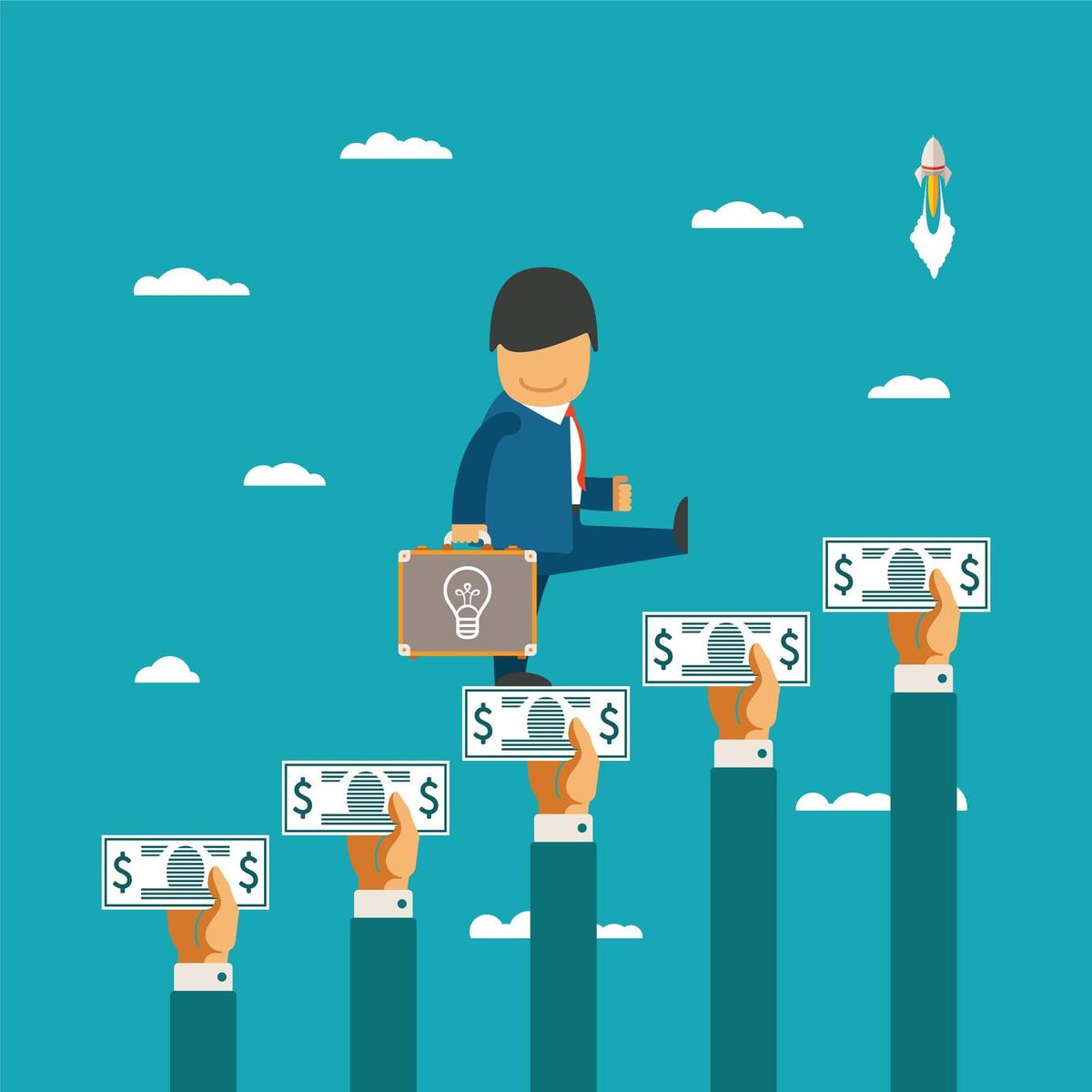 Crowdfunding concept