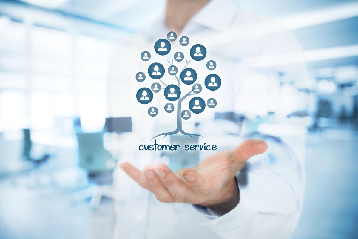 Customer service concept