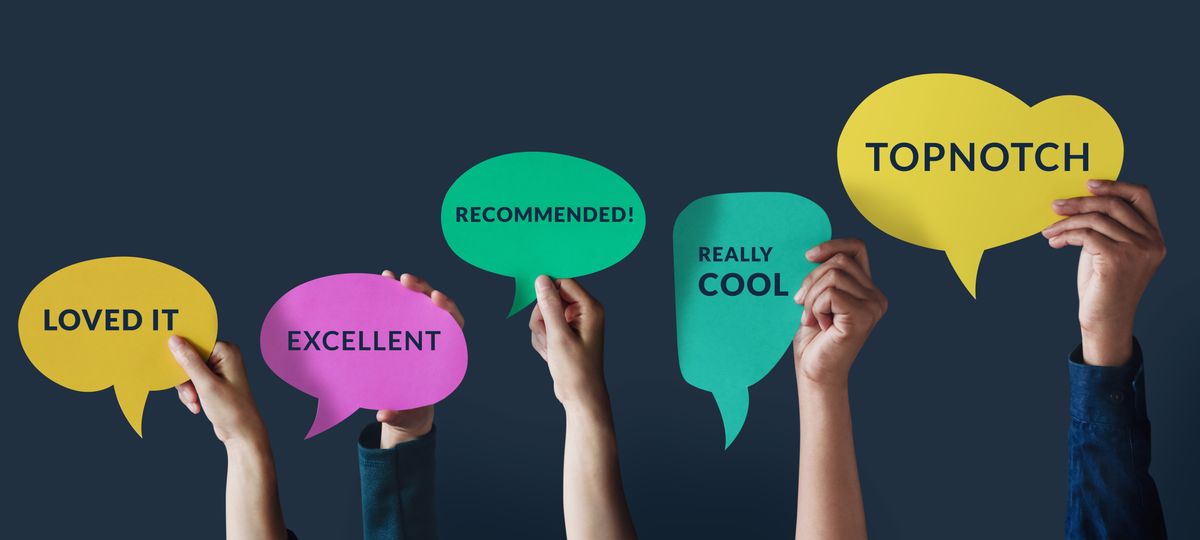 Customers having an exceptional experience with a brand