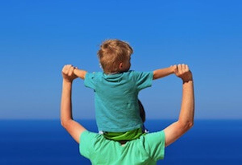 dad and son