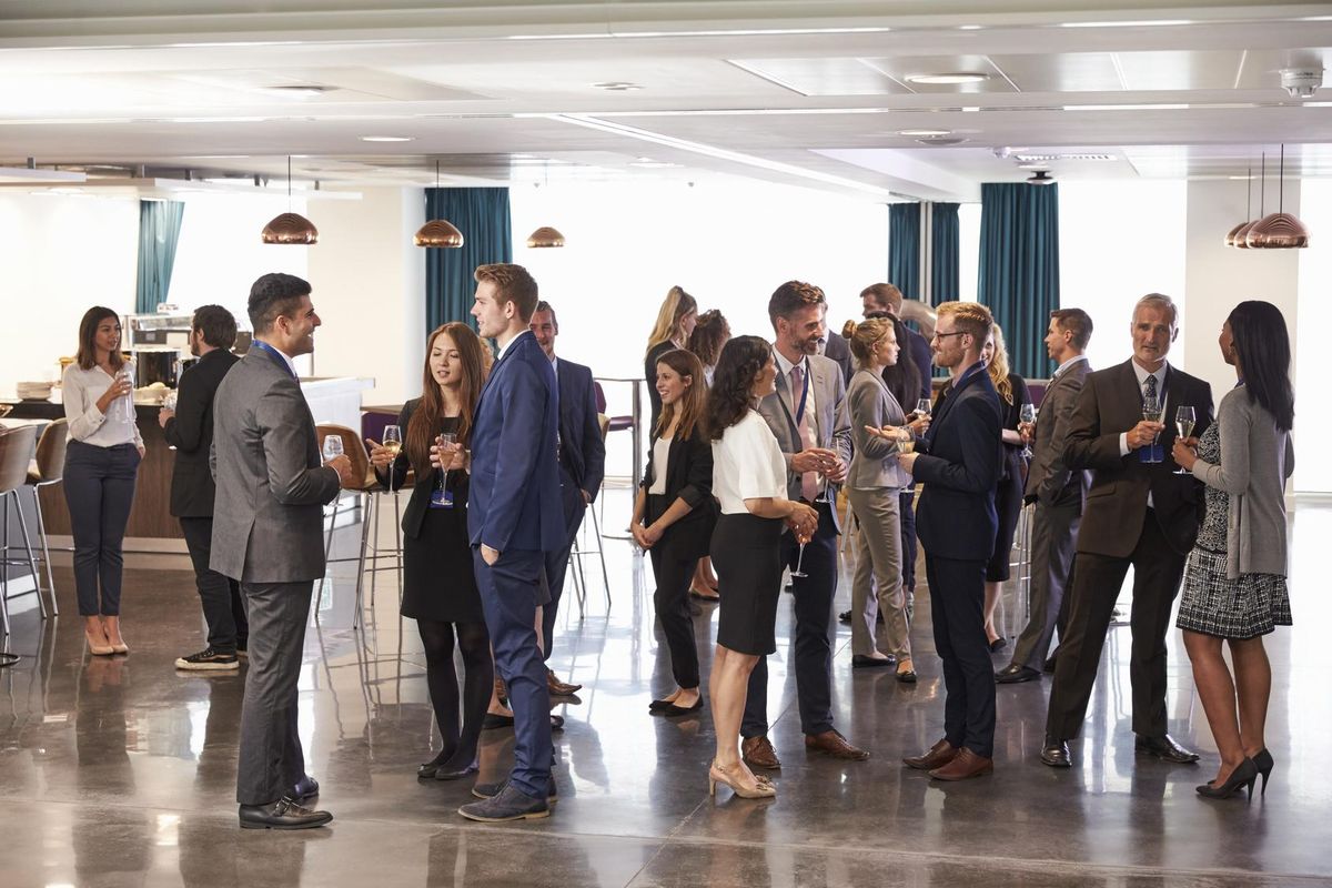 Delegates Networking At Conference