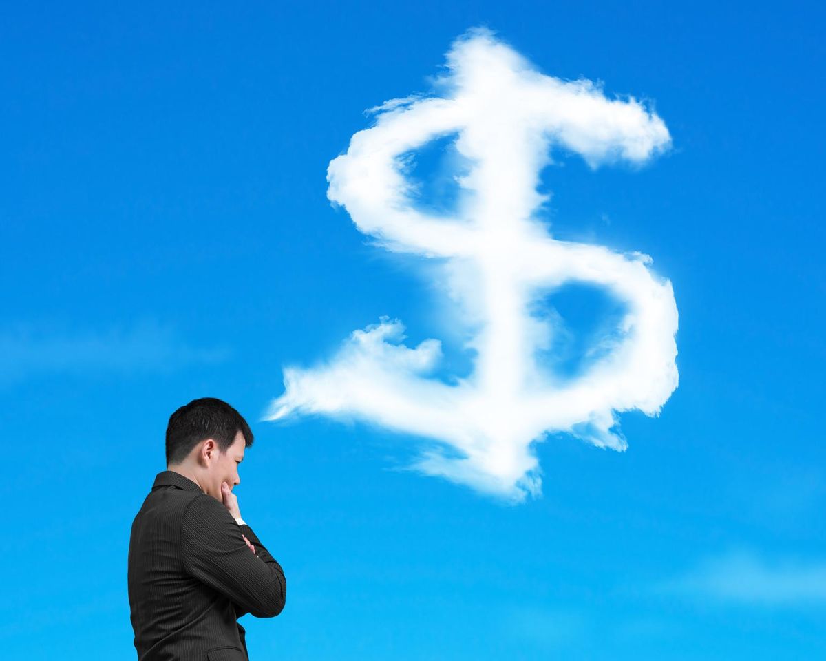 dollar sign shape cloud