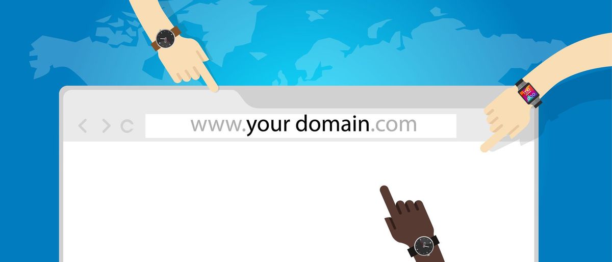 domain name web business internet concept