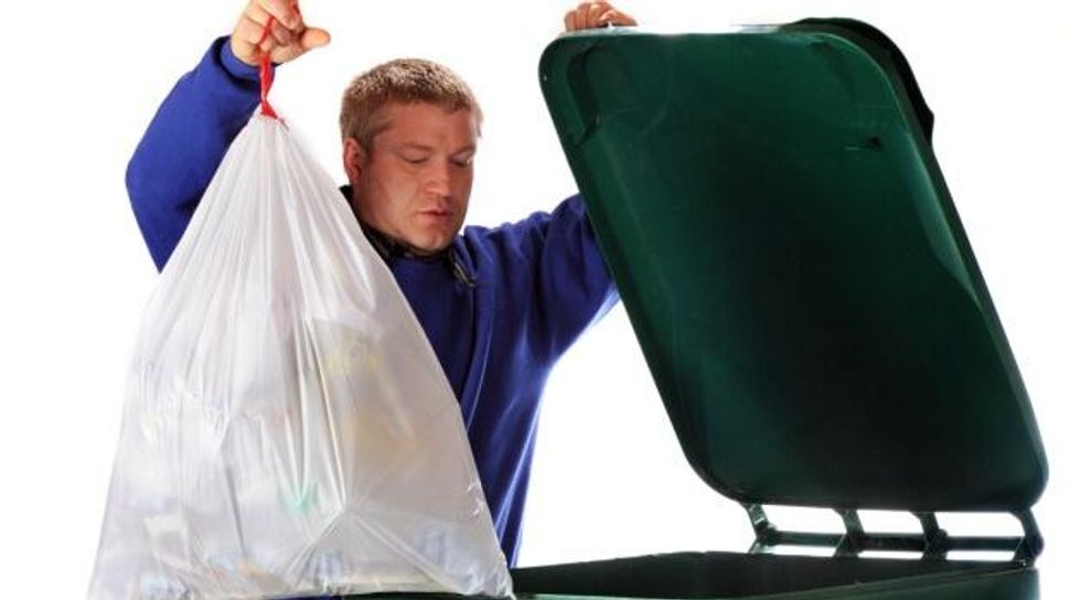 dumping trash