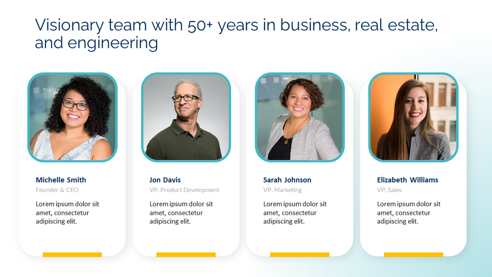 Effective slide presentation title example