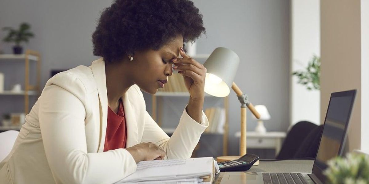 Employee feeling tired and stressed and ready to quiet quit