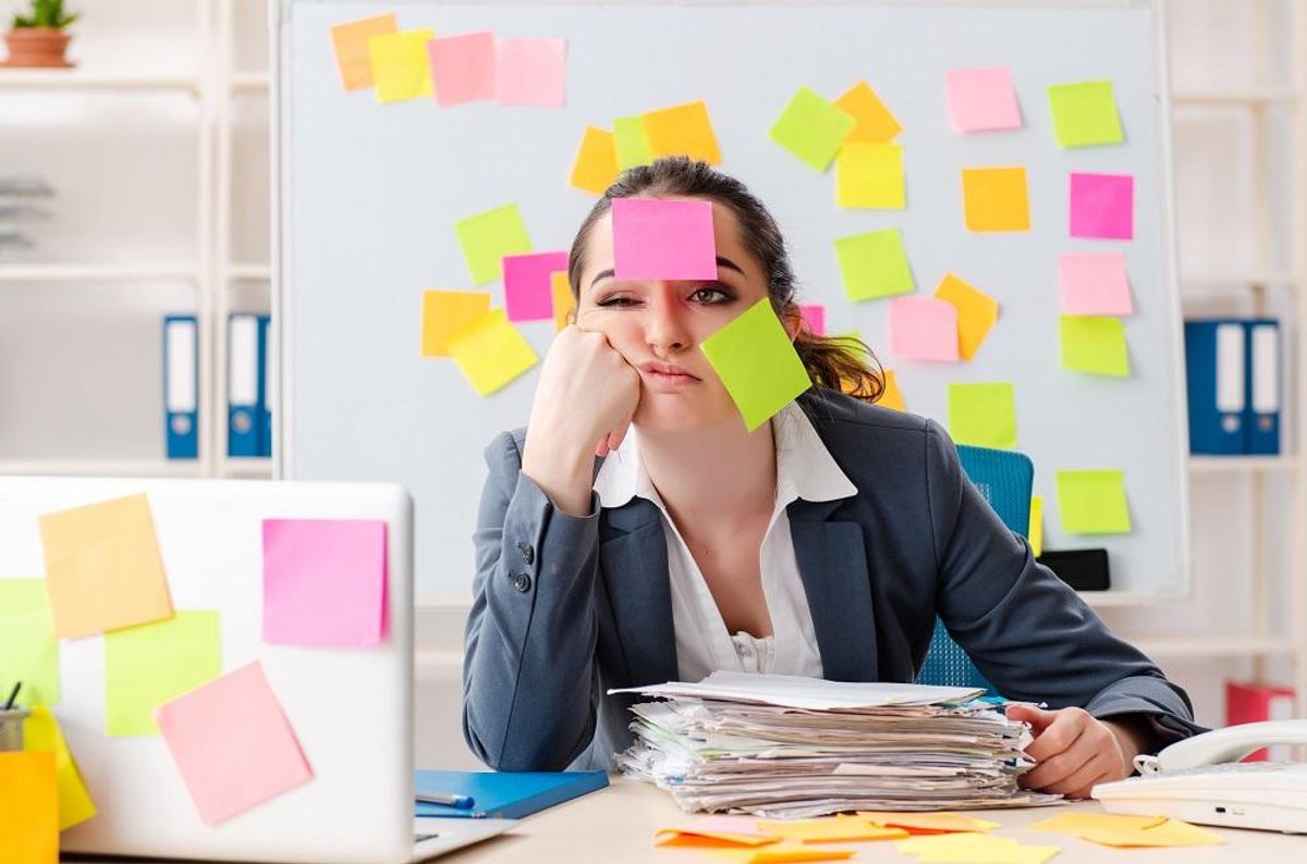 employee in conflicting priorities concept