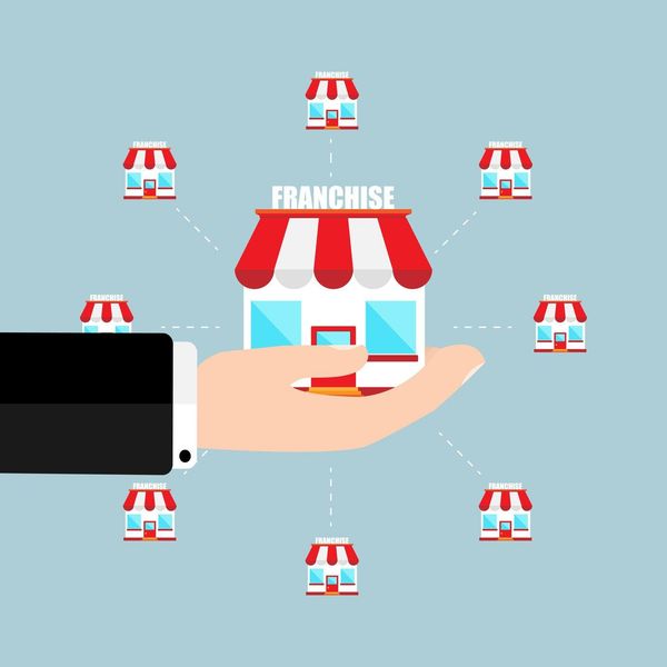 Entrepreneur holding franchise