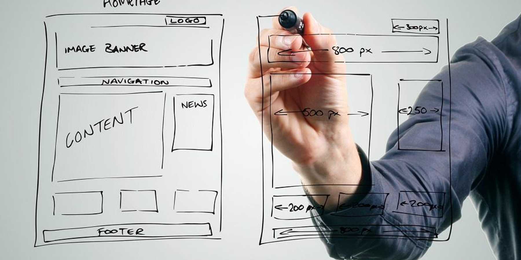 Entrepreneur optimizing his website's landing page to comply with ADA