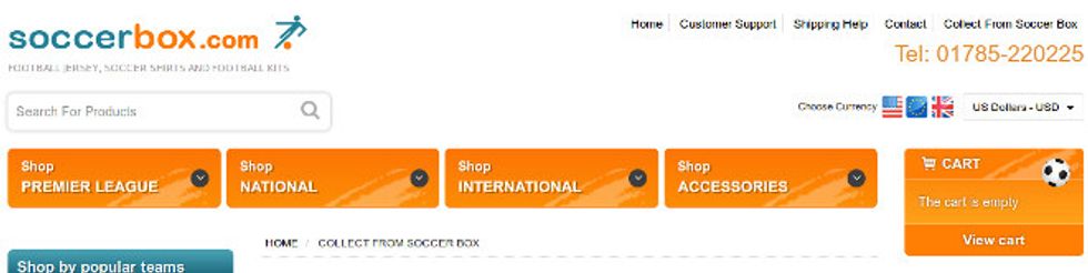 Example of an International Site Header