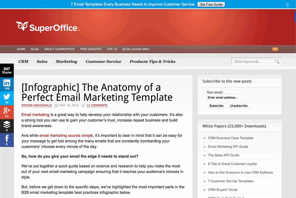 Example of long tail keywords
