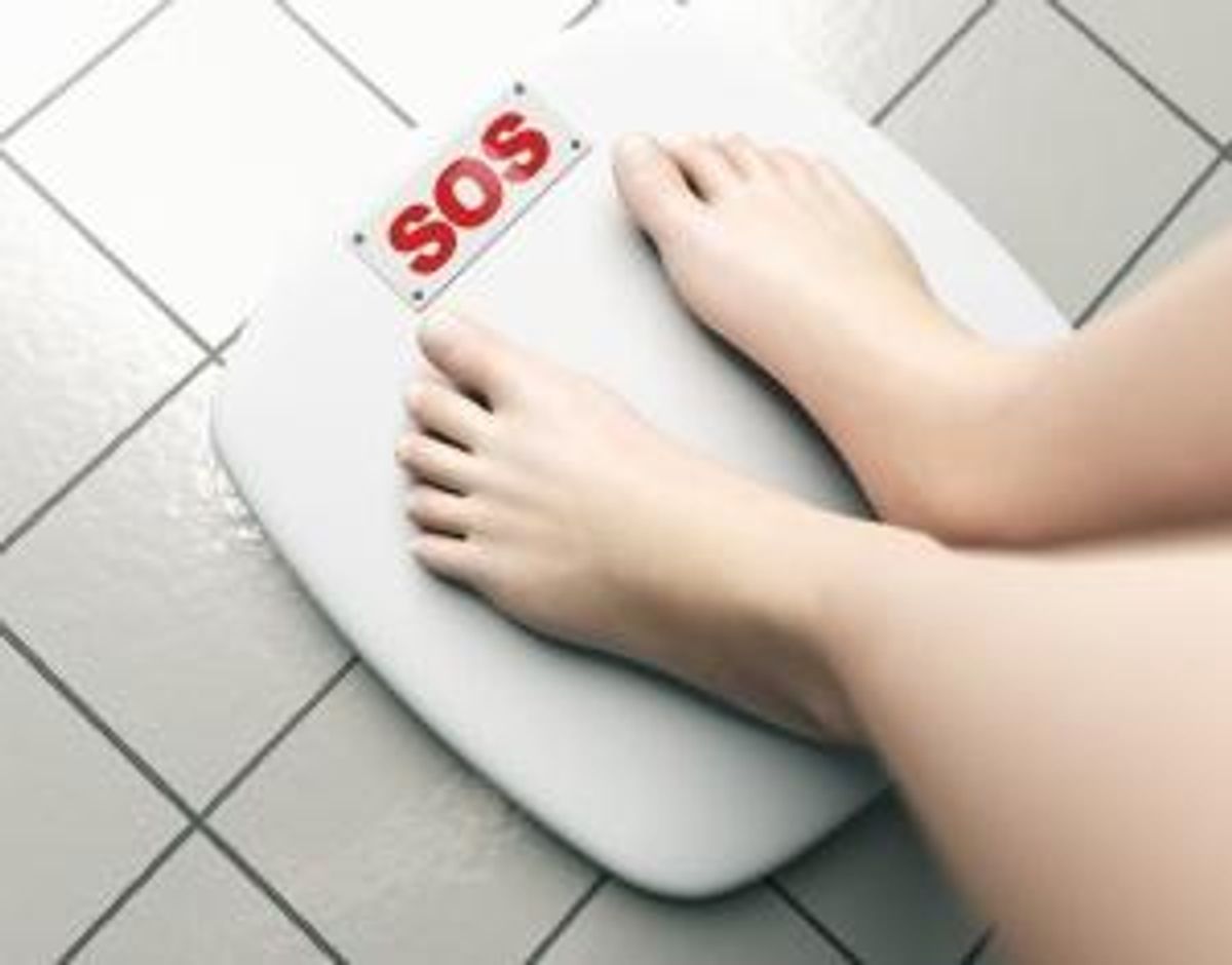 feet on scale